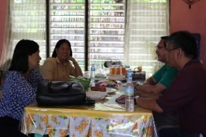 Marinduque school officials having a chat with the team